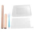 Miniatyrbilde 1 av 3: 5 stk Nougatformer Silikon Bakeware Nougat Making Tools DIY-form for Hjem Butikk (tilfeldig farge Silikonskraper, Stor Silikonskraper)
