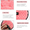 Miniatyrbillede 3 af 5: 3 stk. Makeup Remover Pads Vaskbare Bomuldssvamp Servietter Genanvendelige Makeup Fjernelse Ansigtsrensning Servietter Klud Hudpleje Makeup Pads Makeup Remover Microf