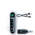 Miniatyrbillede 4 af 5: Aux Bluetooth-modtageradapter til bil