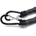 Miniatyrbillede 2 af 5: 2 stk. 40 tommer/1 meter elastik reb med karabinhage, overlegen latex heavy duty stropper stærk elastisk reb