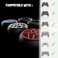 Miniatyrbild 2 av 5: 4 Thunder Caps Tillbehör Tumgrepp PS4 PS5 Tillbehör för PS5 Controller PS5 Controller Stick Joystick Silikon Spets för Xbox Series Controller PS5