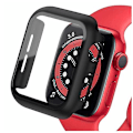 Miniatyrbillede 1 af 5: Hærdet glas etui til Apple Watch Series 3, Series 2 og Series 1 42mm skærmbeskytter, all-around kofangerbeskyttelse