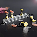 Miniatyrbild 2 av 5: 4 set nagelställ för press on naglar display, magnetisk falsk nagelhållare för målningsnaglar övningar, nybörjare akryl nagelkonst kit tillbehör, nagel Gold