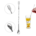 Miniatyrbillede 3 af 5: 4 stk. rustfrit stål cocktail muddler & spiralformet blandeske, hjemmebar værktøjssæt til at lave mojito mint juleps drikkevarer