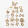 Miniatyrbillede 2 af 2: Håndlavede Burlap Blomster Assorteret Burlap Rose Til Bryllupsdekoration I
