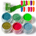 Miniatyrbild 4 av 5: 30 färger nagelpulver pigment fluorescerande nagelpulver iriserande pulver pigment nagelpulver för nagelkonst