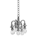 Miniatyrbild 1 av 5: 1:12 Miniatyr Mini Kristall Lampa för 1/12 Dekor Simulering Ljuskrona Kan Inte Lysa Silver