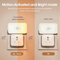 Miniatyrbillede 3 af 5: Tuya WiFi Menneskelig Bevægelsesdetektion PIR Sensor Varmt Hvidt Lys Sensor Natlys Smart Home Stemmefjernbetjening
