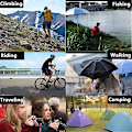 Miniatyrbillede 4 af 5: Børns Regn Poncho Hætte Jakke Regnfrakke XL