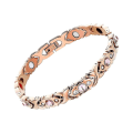 Miniatyrbillede 1 af 2: Magnetisk terapi slankende armbånd fremmer blodcirkulationen armbånd Rose Gold