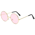 Pikkukuva 1 / 4: Vintage pyöreät John Lennon -polarisoidut aurinkolasit miehille ja naisille, pyöreät hippiasaurinkolasit pink K gold frame