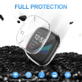 Miniatyrbilde 3 av 5: Kompatibel med Fitbit Sense/versa 3 skjermbeskytter Tpu-belagt full dekning skjermbumper deksel Black