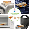Miniatyrbillede 5 af 5: Toasterpose, Genanvendelige Toast Sandwich Poser FDA Godkendt og Non-Stick Varmebestandige i 3 Forskellige Størrelser 6 Stykker