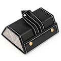 Miniatyrbillede 1 af 5: Briller Opbevaringsboks, 3-slot Briller Opbevaringsboks Briller Display Opbevaringsarrangørboks Pu Læder Solbriller Briller Black
