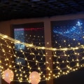 Miniatyrbillede 5 af 5: LED netlys, fiskenetlys, julelys, bryllupsgræsplæne udendørs udendørs strenglys - gul europæisk standard 3m*2m 192 lys