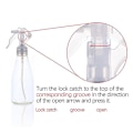 Miniatyrbild 3 av 5: 200 ml liten genomskinlig sprayflaska bärbar sprayflaska 2Pcs
