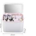 Miniatyrbillede 1 af 3: Kosmetisk opbevaringsboks til skrivebord, toiletbord, afslutningsstativ White