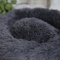 Miniatyrbillede 3 af 5: Dyre seng 40 cm rund donut blød, skridsikker og vaskbar - Hunde og katte lysegrå seng til hunde seng til katte sofa til hunde sofa til hunde