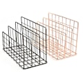 Miniatyrbillede 5 af 5: Stativ Smedejerns Bogreol Desktop Dekoration Opbevaringshylde Hylde Rose Gold