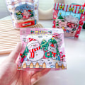 Miniatyrbilde 3 av 5: 120 søte jentesnacks Ziplock-poser God jul kake godteriposer