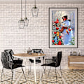 Pikkukuva 3 / 5: DIY-timanttimaalaussarja aikuisille, täysi pyöreä timantti 5D-timanttimaalaustaidesarja Lumimies Kotiseinäkoriste 11,8x15,7 tuumaa