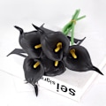 Miniatyrbillede 1 af 5: Kunstig Calla Lily 10 stk Orange Blomster Kunstige Lillier Blomsterbuket Falske Calla Lillier Plante Dcor Til Blomsterarrangement Bryllup, Braidal, H 12 20pcs