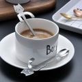 Miniatyrbilde 2 av 4: 4 stk kaffeskje Mini Cat Hugging Spoon, te suppe sukker dessertskje Silver