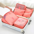 Miniatyrbillede 3 af 5: 6 stk./sæt Rejse Vandafvisende Tøj Sortering Taske Pakning Cube Bagage Organizer Orange