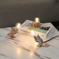 Miniatyrbillede 4 af 5: Museformet bordlampe, harpiks kreativ bordlampe sengebordslampe sengegave dekoration soveværelse