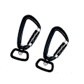Miniatyrbilde 1 av 2: 2 stk. Swivel Karabinkrok 360 roterende Spinner Karabinkrok Liten Autolåsende Karabinkrok