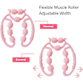 Miniatyrbilde 2 av 5: Fit Roll Pro Massager Cellulite Trigger Point Massasjerulle, Multifunksjonell for nakke, arm, ben, vevssmertelindring og dyp fascialøsning Rosa