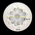 Miniatyrbillede 3 af 5: 3 stk. Resinforme Blomst Silikone Støbeforme Form Krystal Drop Form Halskæde Vedhæng Opbevaring