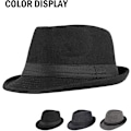 Miniatyrbilde 4 av 5: Vanntett Filthatt Jazzhatt Sammenleggbar Trilbyhatt Retro Stil Rullet Bremskjerm Myke Luer Bowler Hatter - Kvinner Menn
