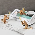 Miniatyrbillede 5 af 5: Museformet bordlampe, harpiks kreativ bordlampe sengebordslampe sengegave dekoration soveværelse
