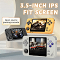 Miniatyrbilde 3 av 5: RGB10X Håndholdt Spillkonsoll 64GB 3.5 Tommers IPS Skjerm Åpen Kildekode for PSP Simulator Videospillkonsoll A