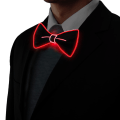 Miniatyrbilde 3 av 5: Lysende slips, Man Led lysende slips med strømkabel, 3 blinkmoduser Led Glow slips, justerbar belyst slips Red