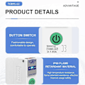 Miniatyrbilde 5 av 5: TOB9S-VAP TUYA Smartlife 63A 1P+N WIFI Smart Bryter Energimåler Kwh Måling Overvåking Strømbryter Relé MCB