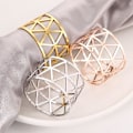 Miniatyrbilde 2 av 2: 12 stk serviettringer, hotellserviettklemme, serviettspenne i rustfritt stål, serviettringholdere for spisestue Rose Gold