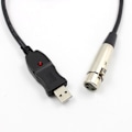 Miniatyrbillede 5 af 5: 3m USB Mikrofon Mic Link Kabel Adapter Han XLR Hun Til Pc Til Notebook Mac
