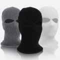 Miniatyrbillede 2 af 2: Sort maske vinter strikket hue balaclava hætte taktisk varm hue