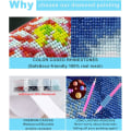 Miniatyrbild 4 av 5: Juldiamantmålning Set Snögubbe Diamantmålning Set Vuxna och Barn Krama Björnen DIY 5D Juldiamantkonst Rund Full Diamant