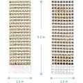 Miniatyrbillede 5 af 5: 50 stk. skinnende rhinsten servietringe til borddekoration, bryllup, middag, fest, DIY guld