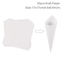 Miniatyrbilde 1 av 5: Staraise Kraftpapir Bryllupsbrett Konfettikjegle Stativ Eske Brett Til Bryllupsdekorasjon Bryllupskonfettikjegler Bryllupspapirkjegler 30pcs paper 2