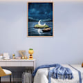 Pikkukuva 3 / 5: 5D DIY Aikuisten Digitaalinen Timanttimaalaussetti 12x16 Tuumaa Moonfall Pyöreä Täysi Timanttimaalaussetti Kotiseinän Koristeluun