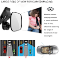 Pikkukuva 3 / 5: Baby Car Mirror, 360° Rotation Baby Car Rear View Mirror, Baby Rear View Mirror with Clip, Baby Monitoring for Rear Seat for Wide View Safety Rear Seats