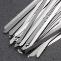 Miniatyrbillede 4 af 4: Bestomz 100 stk. 4,6 mm*300 mm rustfrie kabelstrips i rustfrit stål til udstødningsomvikling