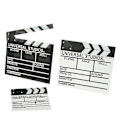 Pikkukuva 3 / 5: Elokuva Filmi Klap Board Hollywood Clapper Board Puinen Elokuva Elokuva Klapboard Lisävaruste black 27*30cm