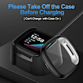 Pikkukuva 5 / 5: Yhteensopiva Fitbit Sense/versa 3 -näytönsuojan kanssa Tpu-pinnoitettu täyspeittävä näytönsuojakotelo Transparent