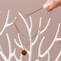 Miniatyrbild 2 av 5: Smyckeshållare i form av hjortgevir, dekorativt smyckesträd, förvaring för halsband, armbandshållare, design med hjortgevir, armband, halsband, smycken B
