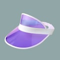 Pikkukuva 4 / 5: 4 kpl 80-luvun retrosuojattu lippalakki, PVC-muovi aurinkolipan hattu Visor pyöräilylippikset